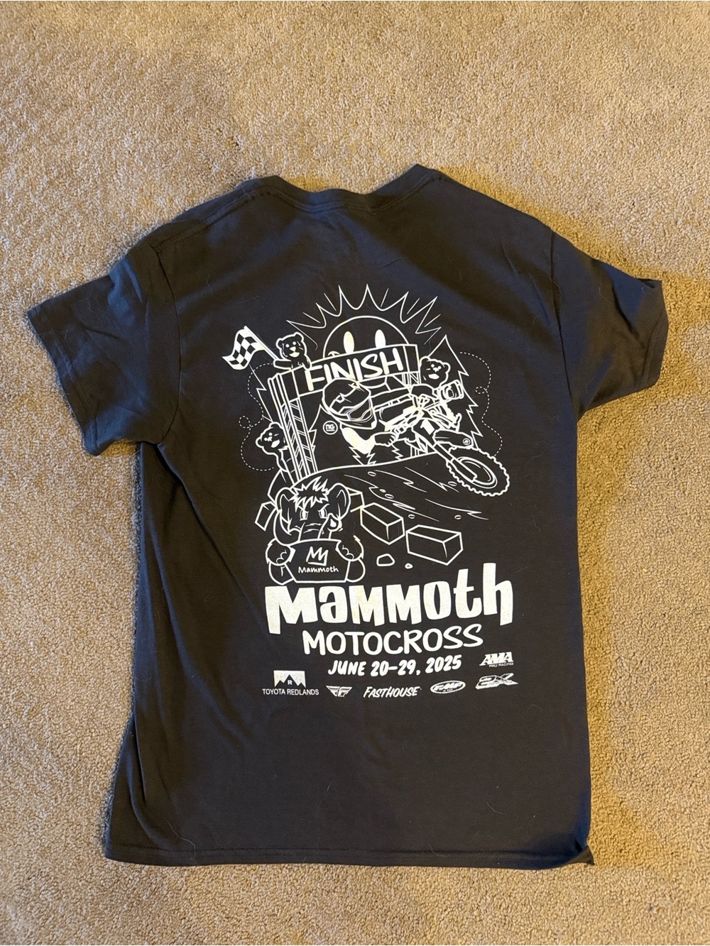 Mammoth Mountain Motocross Graphic Tee - Brown